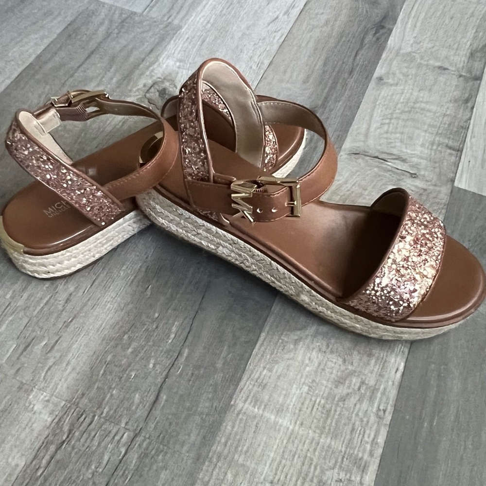 Michael Kors Glittery Brown Espadrilles